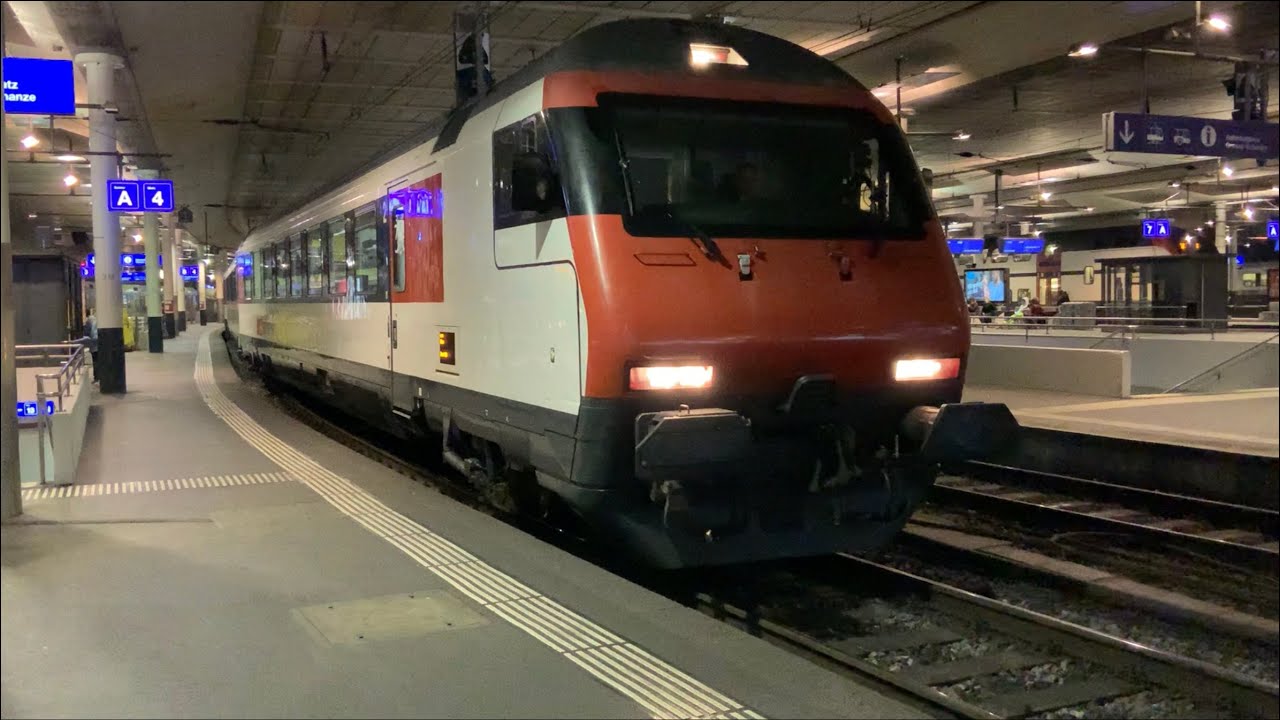 Ausfahrt des IC61 in Bern auf Gleis 4