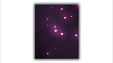 Black Screen Heart Particles | Blinking Effects | Avee Player Template