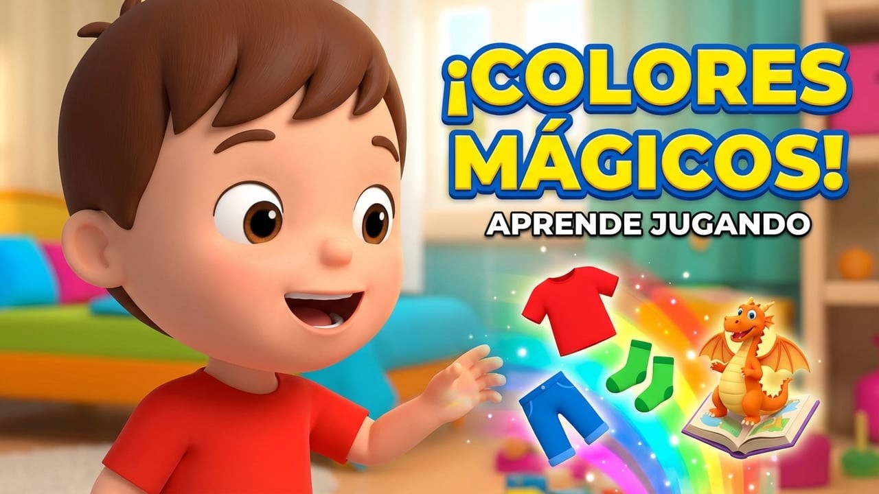 🌈🎶 Colores Mágicos en Casa – Canción Infantil para Aprender Jugando 🎨✨