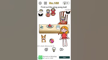 #155 - Brain out level 155 - Find out the ping pong ball