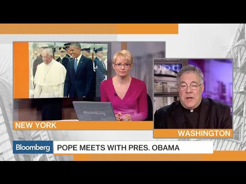 Rev. Robert A. Sirico on Pope Francis' Arrival in Washington, D.C. - Bloomberg TV