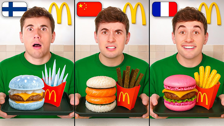 MANGIO McDonald’s nel MONDO per vedere QUANTO CAMBIA 🍟🌍