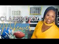 DIY CLASSROOM SETUP + MAKEOVER + CLASSROOM PROJECT| CLASSROOM VLOG| LIVING LUXURIOUSLY FOR LESS