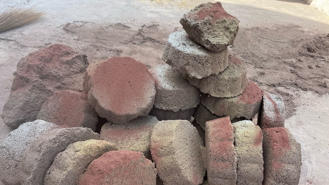 New || Floor crumbling of Colourful grainy texture flowers coated with dust asmr sounds #asmr