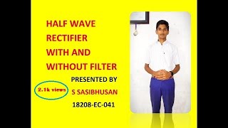 Experiment1: Half wave rectifier experiment on bread board || with and without filter