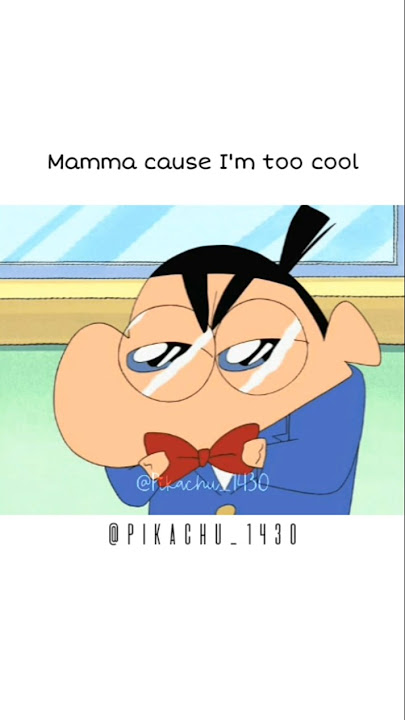 mama mama i don't wanna go to school #youtubeshorts #shinchan