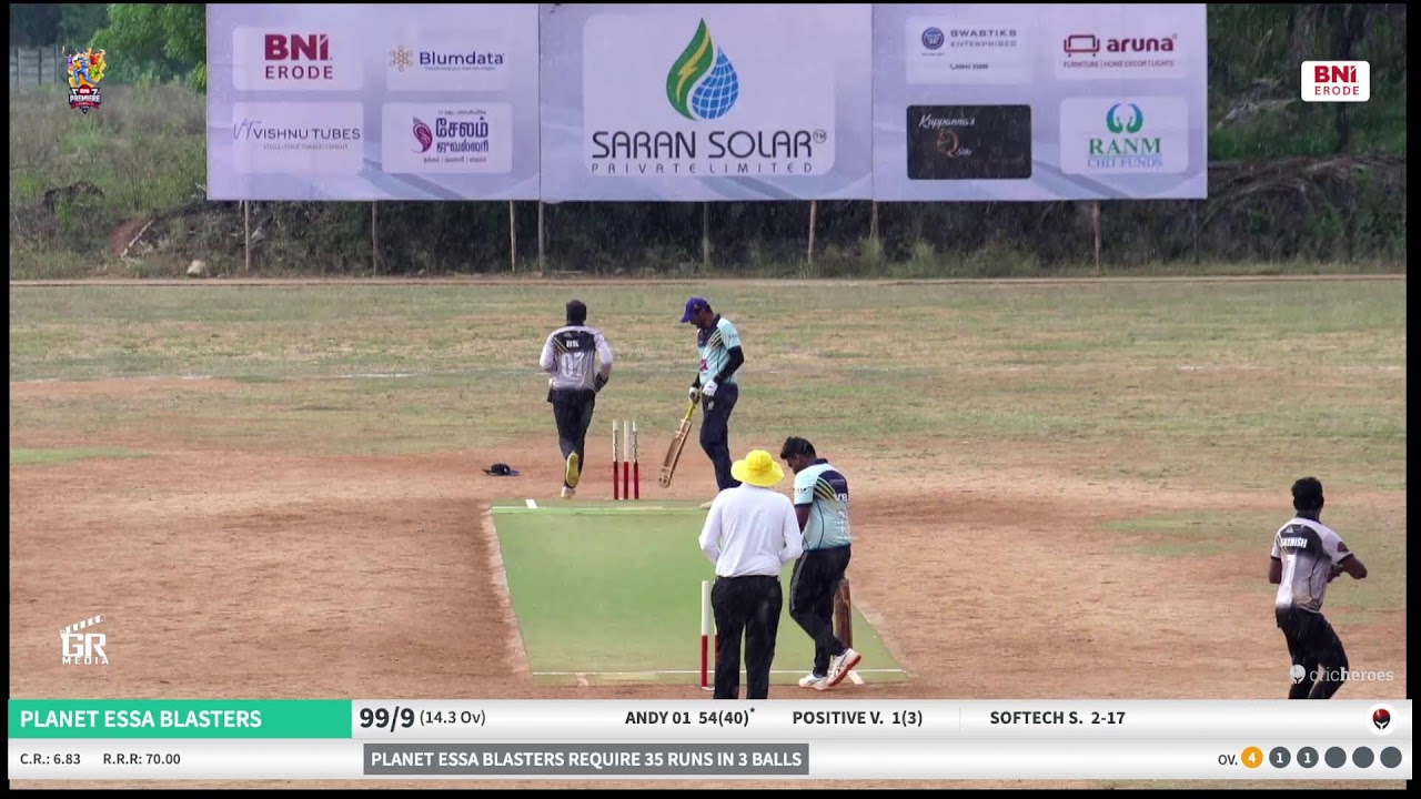 BNI Erode Premier League (2025-2026) Season 1 - Planet Essa Blasters  vs  Palanimurugan Superkings