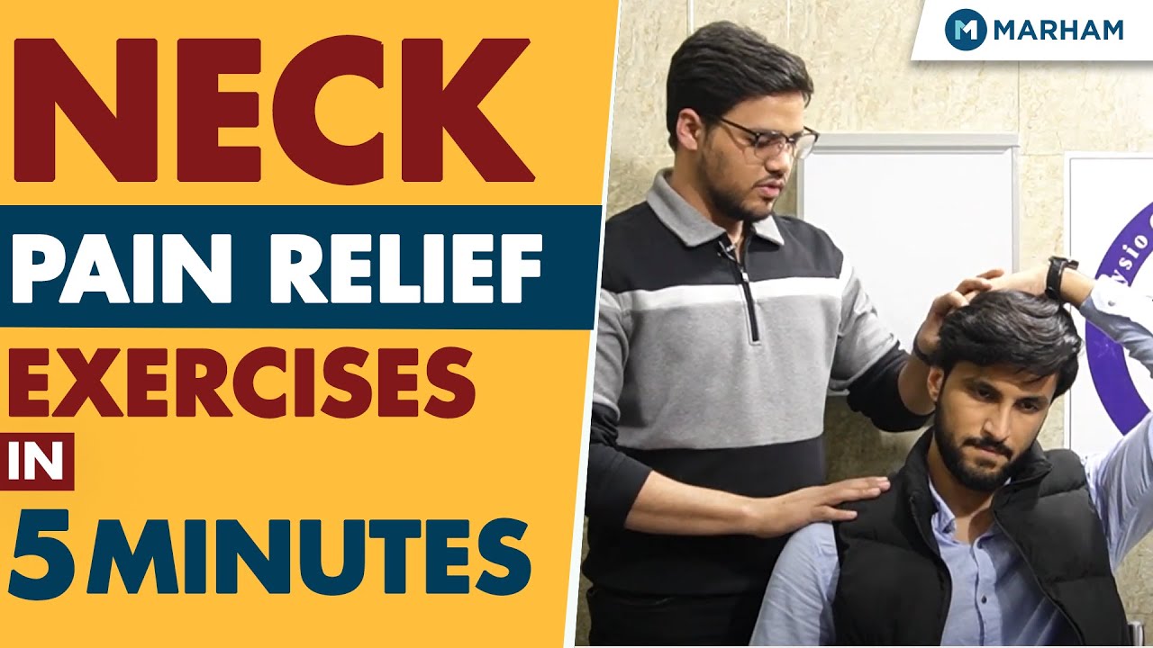 5 Minutes Neck Pain Relief Exercises | Neck Pain Relief Stretches ...