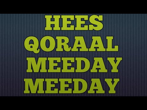 hees qoraal( meeday