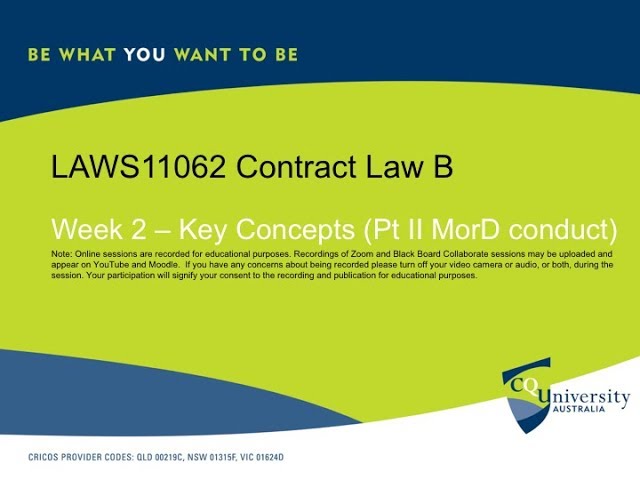 Contract B Week 2 Part II