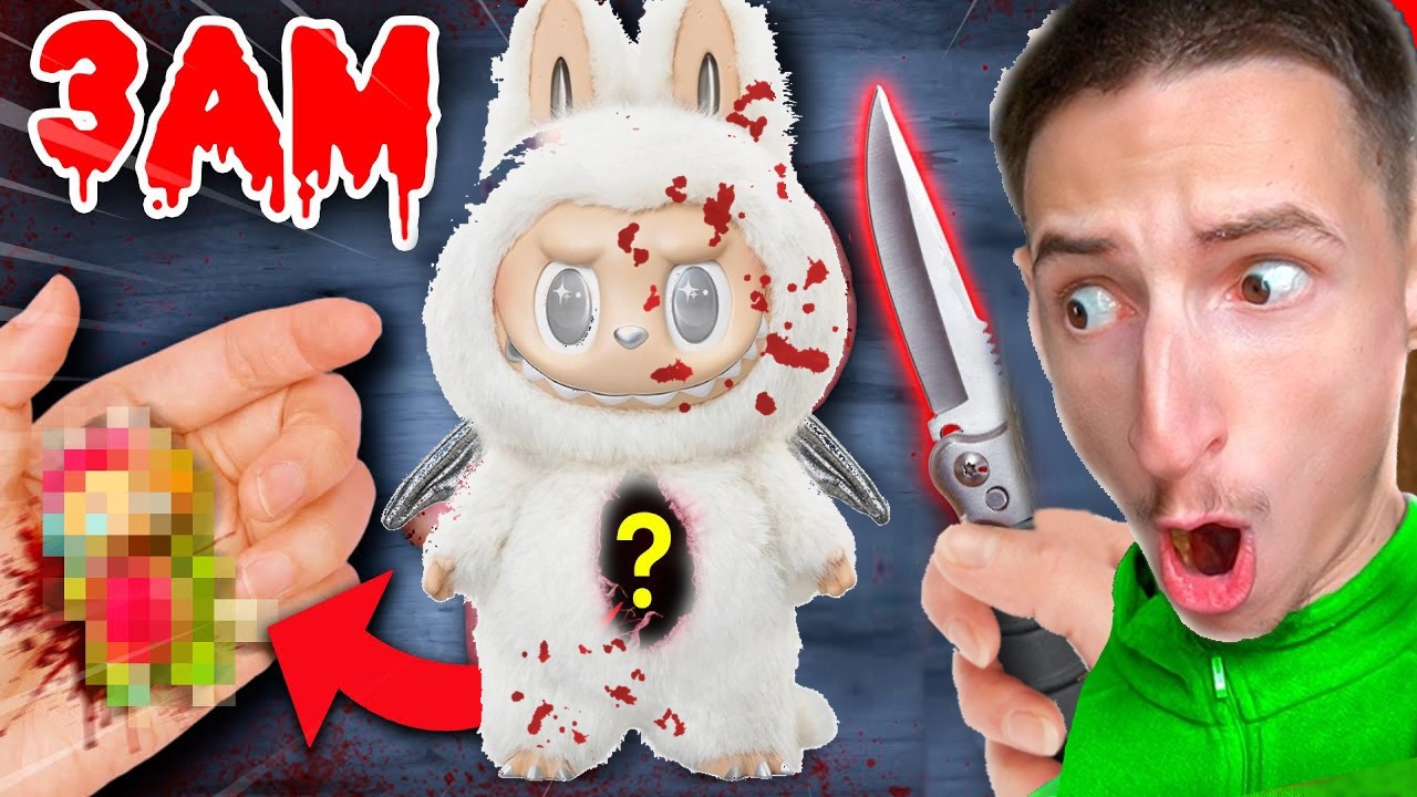 OUVRIR LA PELUCHE HANTÉE LABUBU À 3 HEURES DU MATIN ! (QU'EST CE QU'IL Y À L'INTÉRIEUR ?)