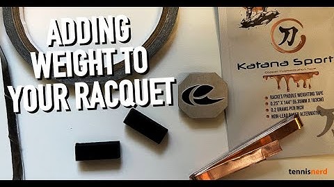 Adding weight to your tennis racquet - copper/lead tape and other methods