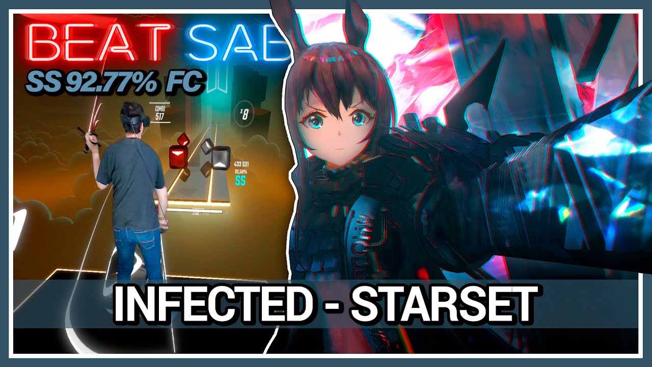 BEAT SABER | Infected - Starset (Arknights) w/Lyrics [Expert+ SS] - YouTube