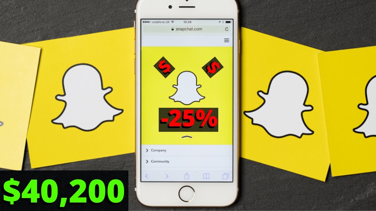 SNAP Stock Falls 25 (Snapchat Stock Disaster) YouTube