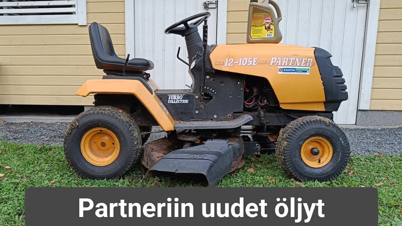 Partner ajoleikkurin öljynvaihto