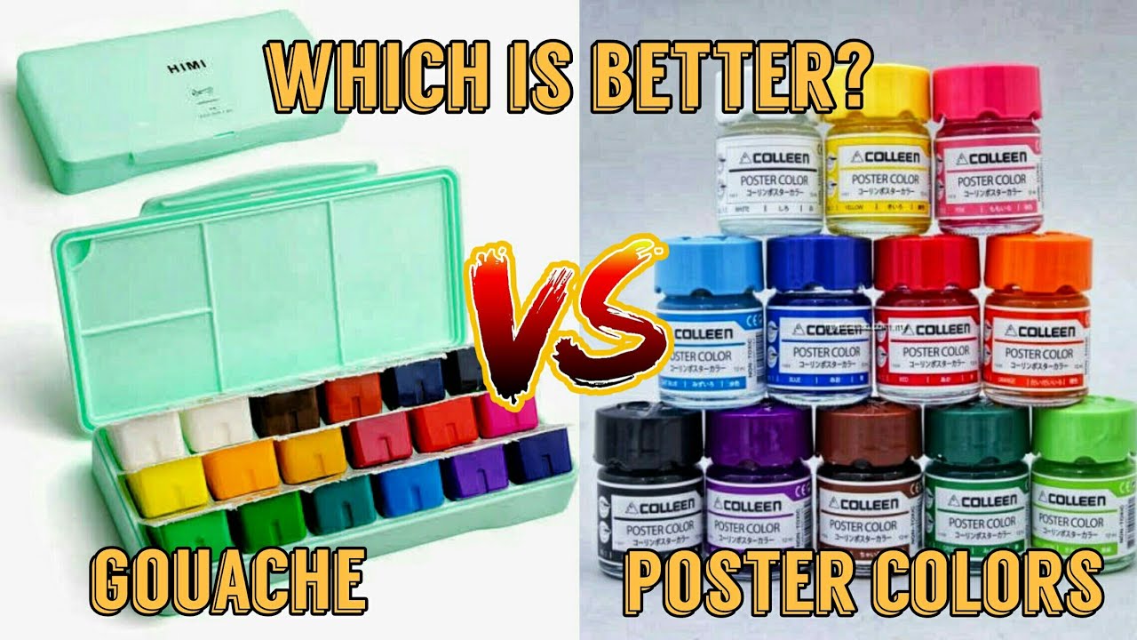 Gouache VS Poster Colors  Which is Better? 