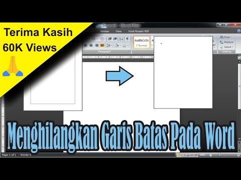 Cara Menghilangkan Garis Batas Pada Lembar Kerja Word • Simple News Video