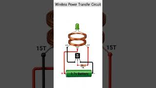 Wireless Power Transfer Circuit Using BC547 ⚡ | Light an LED Without Wires