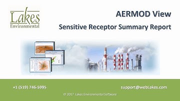 AERMOD View Sensitive Receptor Summary Report