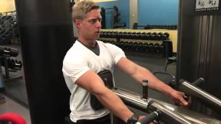2:1 accentuated eccentric chest supported row