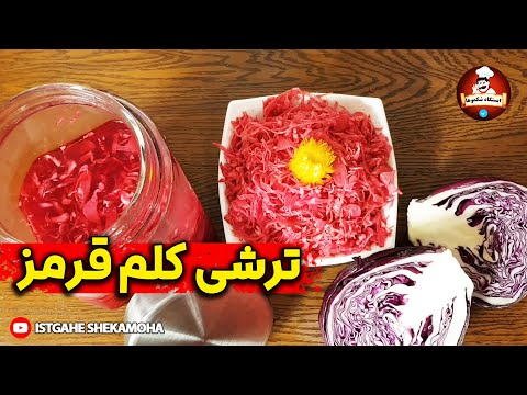 طرز تهیه “ترشی کلم قرمز”خانگی و خوش رنگ - طرز تهیه ترشی کلم قرمز خوشمزه ومجلسی - Pickled red cabbage