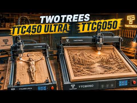 These CNC Machines Work Wonders! Twotrees TTC450 Ultra & TTC6050