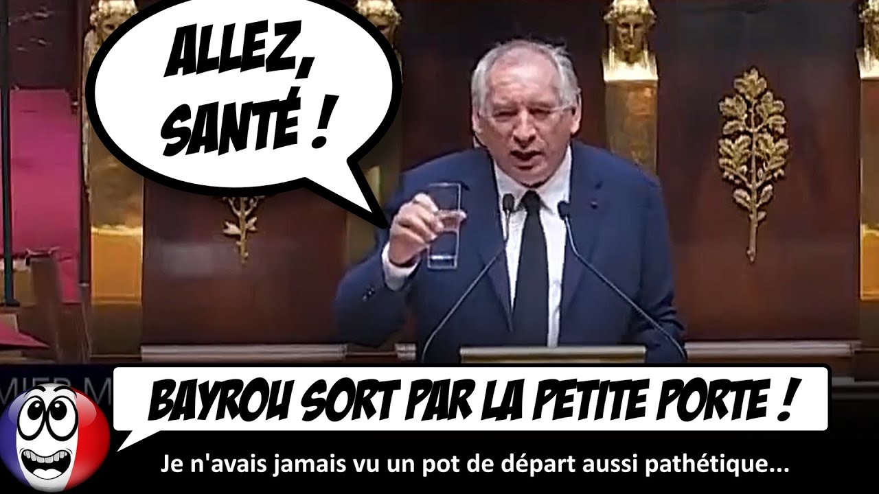 ⁣le pot de départ POURRI de François Bayrou (démission du gouvernement)