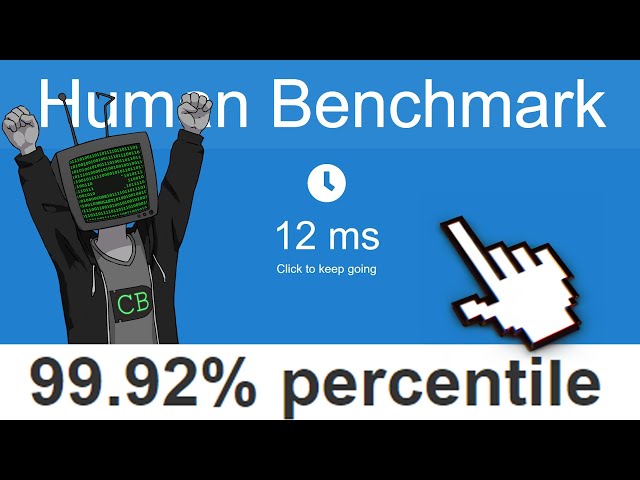 Using an AUTOCLICKER to DESTROY the HUMAN BENCHMARK Test (Aim