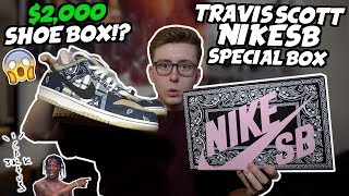 sb dunk travis scott special box