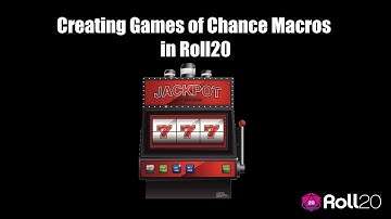 Roll20에서 행운의 게임 만들기