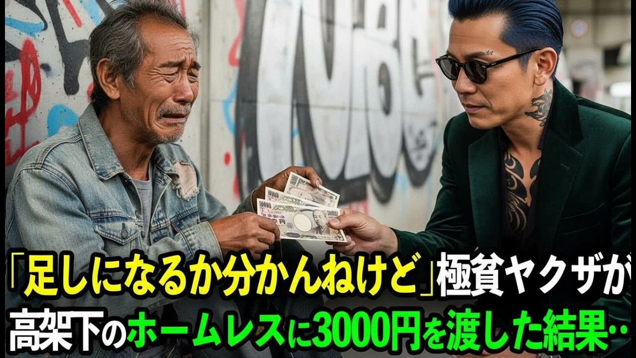 家賃滞納の極貧ヤクザがホームレスに示した優しさ。その結果、彼は人生で最高の報いを手にする…