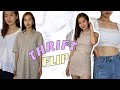 THRIFT FLIP (no sew) + UPCYCLING OLD CLOTHES (transforming) | Ericka Oblepias