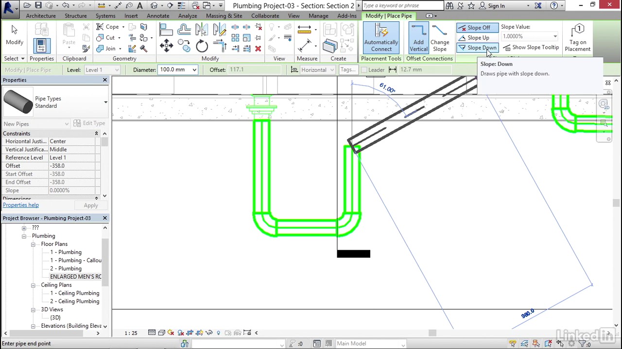 Revit Plumbing tutorials 05 04 Adding drains YouTube
