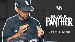 Vick Almighty Creates LED Powered Black Panther Custom AJ6!