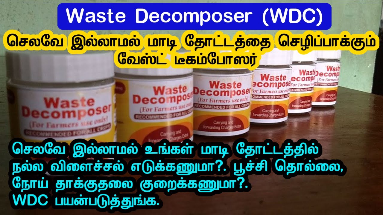 Waste Decomposer (WDC)  - செலவே இல்லாமல் மாடி தோட்டத்தை செழிப்பாக்கும் WDC பற்றி முழு விவரங்கள் !!!