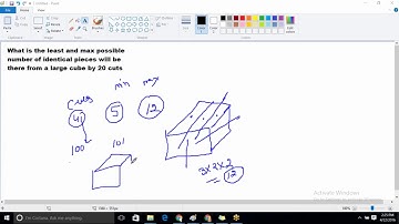 Cubes 1  (Number of Cuts) | CAT PREPARATION BY ELITES GRID