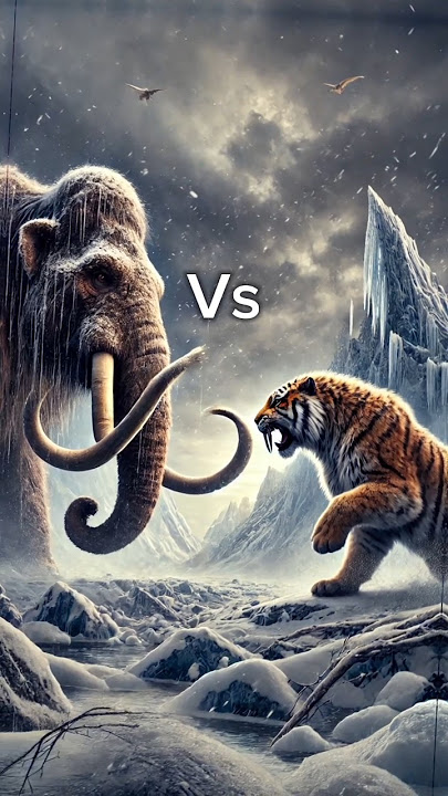 Sabertooth Tiger vs Mammoth: The Ultimate Ice Age Battle!'