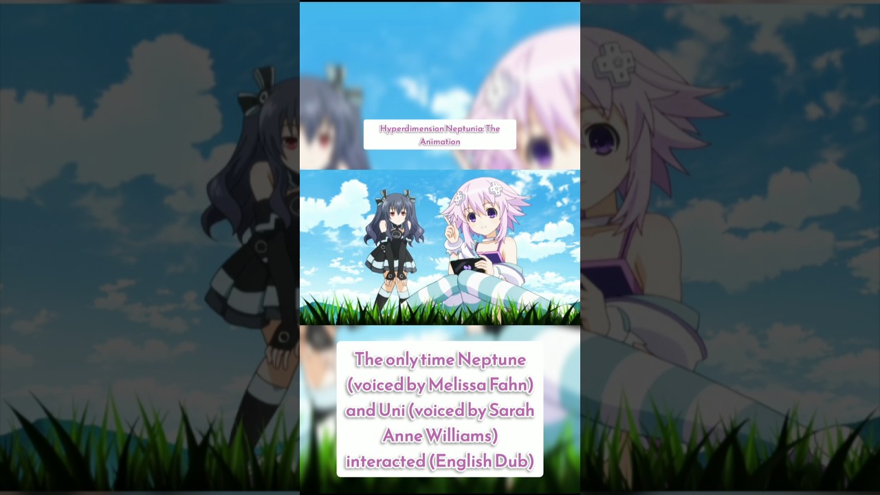 The only time Neptune & Uni interact in Hyperdimension Neptunia (Anime) | YouTube Shorts