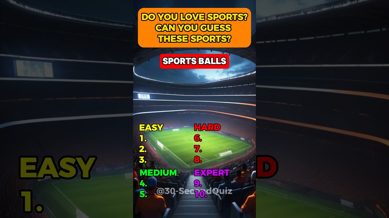 Can you identify the sport just by looking at the ball?  