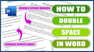 Celebrity How to double space in word | Microsoft Word Tutorial Wealth