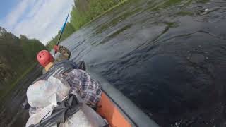 Сплав по реке Суна (Карелия) 2023. Часть 6 Порог Длинный - плотина в Гирвасе (Викшозеро) ФИНАЛ