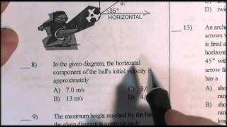 Projectile Problems Set 9098