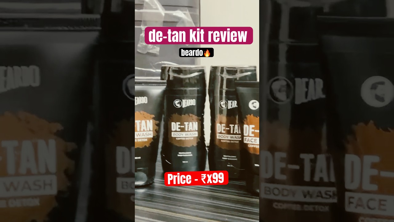 Beardo de-tan  Face Wash and Body wash Unboxing Video 