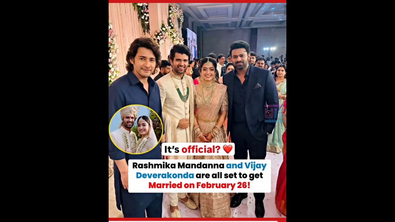Rashmika–Vijay Wedding Bells? Fans Can’t Keep Calm ❤️ 
