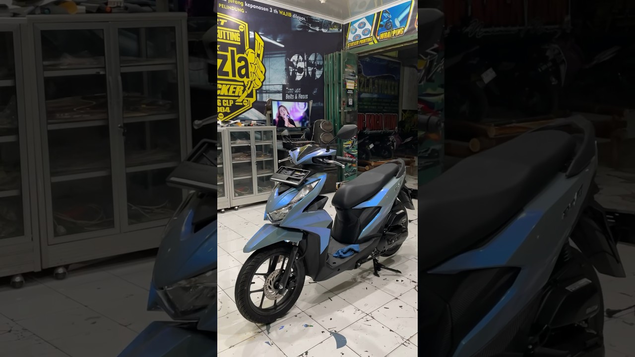 Skotlet Fullbody Motor Beat Abu Abu Lembayung Biru