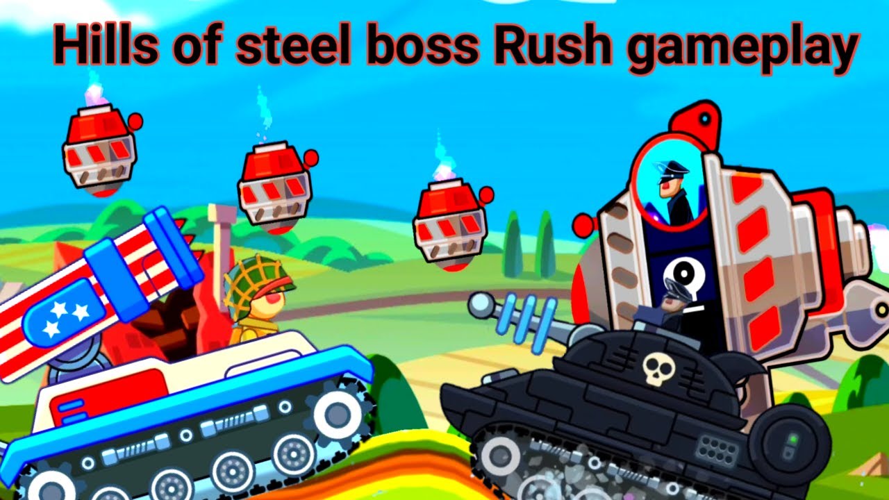 Boss Russ gameplay ! Barracuda tank V's all boss tank fight Hills of