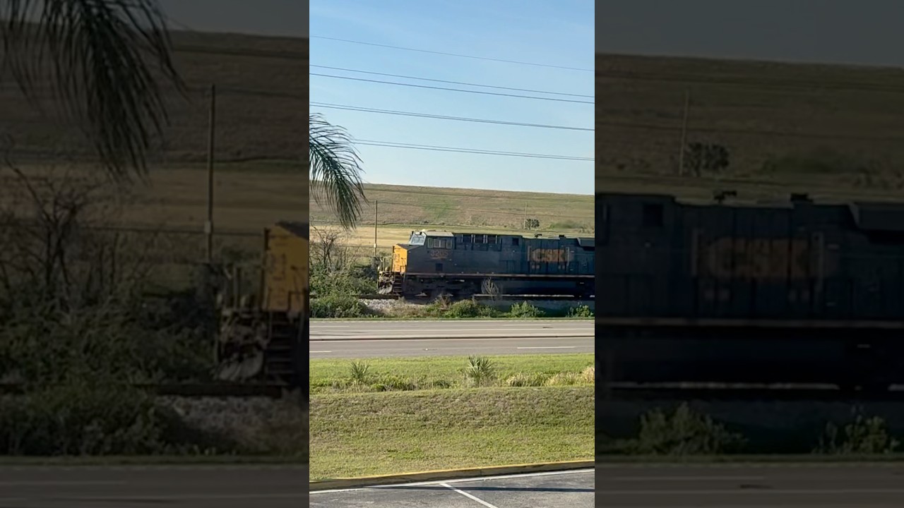 Train Passes My Motel Window!   CSX Florida Train, JawTooth shorts