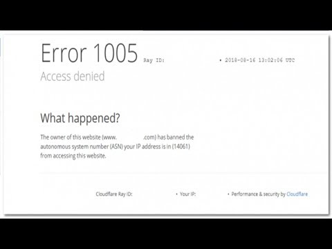 Windows 10లో వెబ్సైట్లను తెరిచేటప్పుడు 1005 ఎర్రర్ ’యాక్సెస్ నిరాకరణ’ సందేశాన్ని ఎలా పరిష్కరించాలి