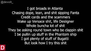 Desiigner   Panda Lyrics on screen