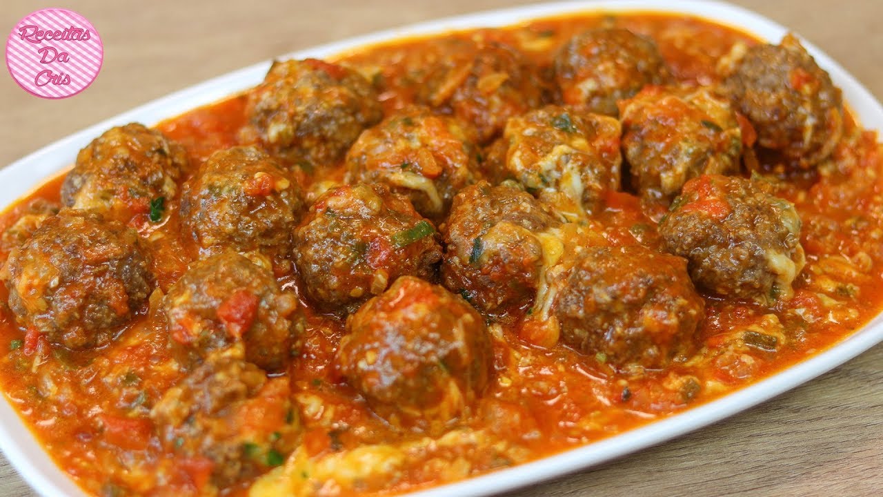 ALMONDEGAS RECHEADAS COM QUEIJO RECEITAS DA CRIS